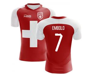 2018-2019 Switzerland Flag Concept Football Shirt (Embolo 7) - Kids