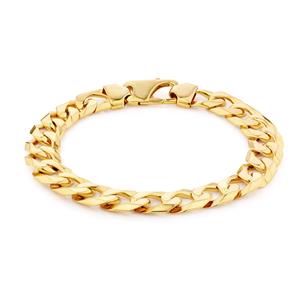 23cm (9.5") Curb Bracelet in 10ct Yellow Gold