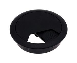 60Mm Round Desk Grommet Black