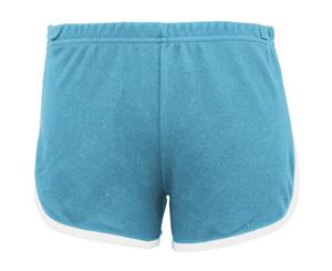 American Apparel Womens/Ladies Cotton Casual/Sports Shorts (Teal / White) - RW4012