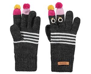 Barts Boys & Girls Puppet Warm And Soft Character Winter Gloves - Dark Heather