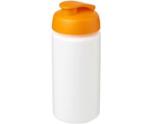 Baseline Plus 500Ml Flip Lid Sport Bottle With Grip (White/Orange) - PF2822