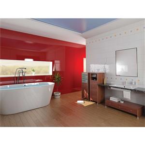 Bellessi 445 x 2600 x 4mm Polymer Bathroom Panel - Hot Rod