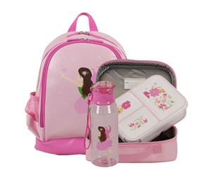 Bobble Art Large Backpack Lunch Bag Bento Box and Drink Bottle Fairy