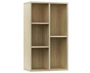 Book Cabinet/Sideboard Sonoma Oak 45x25x80cm Chipboard Display Shelf