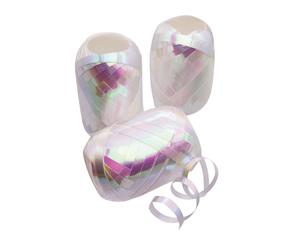 Bristol Novelty Curling Ribbon Eggs (Pack Of 3) (Iridescent White) - BN2116