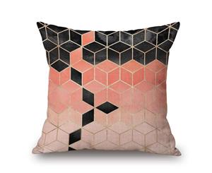 Cubes on Geometry Cotton&linen Pillow Cover 84423