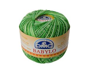 DMC Babylo 10 Crochet Cotton 50g Ball 114 Variegated Green White