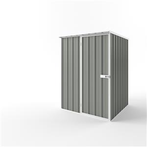 EnduraShed 1.5 x 1.5 x 2.12m Tall Flat Roof Garden Shed - Bush Smoke