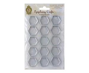 Epiphany Crafts Clear Bubble Caps Hexagon 25 5/Pkg