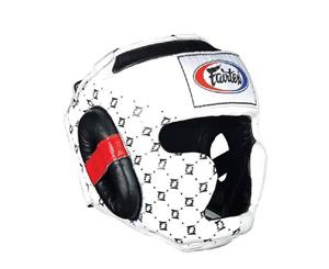 FAIRTEX - Super Sparring Head Gear Guard Boxing Muay Thai MMA - White