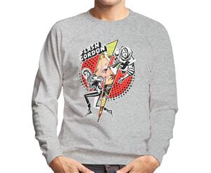 Flash Gordon Lightning Bolt Men's Sweatshirt - Heather Grey