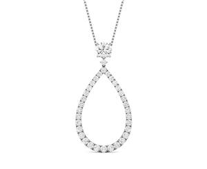 Forever Brilliant Round 5.5mm Moissanite Pendant Drop Necklace 1.13cttw DEW