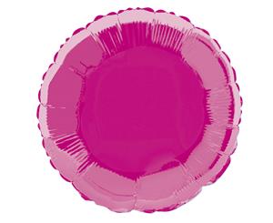 Hot Pink Round 45cm (18) Foil Balloon Packaged