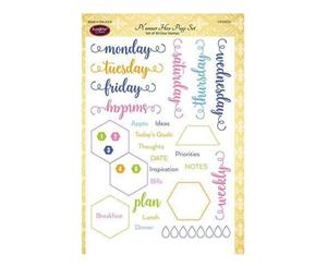 Justrite Papercraft Clear Stamps 6In. X8in. Planner Hex Page