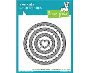 Lawn Fawn Cuts Reverse Stitched Scalloped Die LF1801