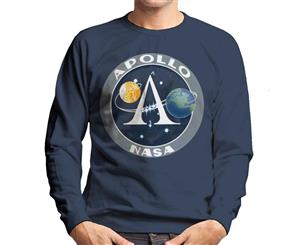 NASA Apollo Program Logo Badge Men's Sweatshirt - Navy Blue