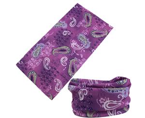 Purple Swirl Face Shield Fishing Headwear Bandana UV Durage Neck Scarf