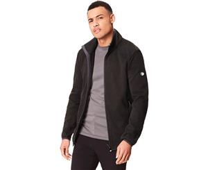 Regatta Mens Torrens Two Tone Polyester Full Zip Fleece Jacket Top - Black