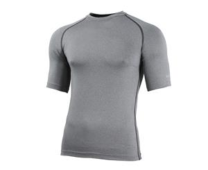 Rhino Mens Sports Base Layer Short Sleeve T-Shirt (Heather Grey) - RW1277