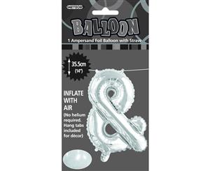 Silver & Alphabet Foil Balloon 35cm