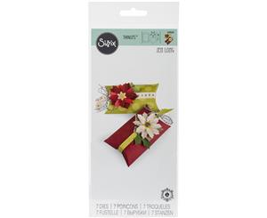 Sizzix Thinlits Dies 7/Pkg-Pillow & Poinsettias Box