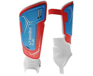 Sondico Unisex Flair Ankle Shinguards - Blue/Red/White