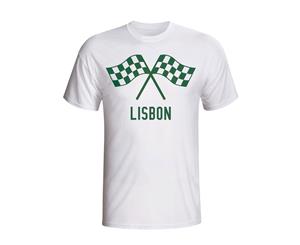 Sporting Lisbon Waving Flags T-shirt (white)