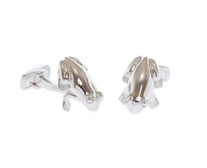 Sterling Frog Prince Cufflinks