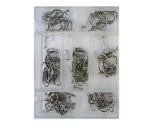 Surecatch 140 Piece Assorted Suicide Fishing Hook Pack in Tackle Box