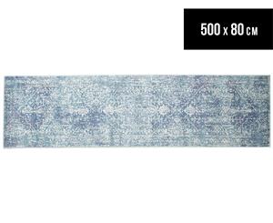 Tapestry Contemporary Easy Care Cairo 500x80cm Runner - Blue