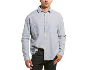 The Kooples Distressed Denim Woven Shirt