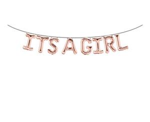 its a Girl Rose Gold Foil Balloon 16" For Baby Shower Gender Reveal