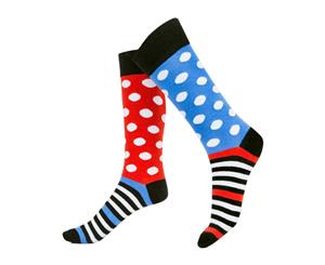 2 pairs - Oddzeez Fun Odd Socks - Combed Cotton - 'Freckled All Sorts'