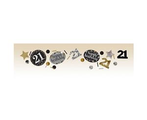 Amscan 1.2Oz Gold Sparkling 21St Birthday Confetti (Gold) - SG12476