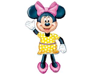 Amscan Airwalkers Minnie Mouse Standing Balloon (Black/Yellow/White/Pink) - SG5940