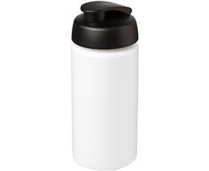 Baseline Plus 500Ml Flip Lid Sport Bottle With Grip (White/Solid Black) - PF2822