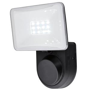 Brilliant Lighting 6.5W LED Black Commander Single Security Light