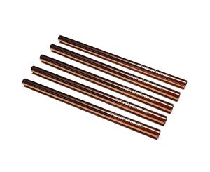 Cocktail Short Stainless Steel Straw Rose Gold 120mm - 5 Pack