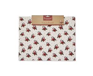 Cooksmart Christmas Red Robin Fabric Placemats