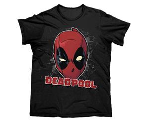 DEADPOOL DEAD POOL Men's Tee T-Shirt BLACK LOGO