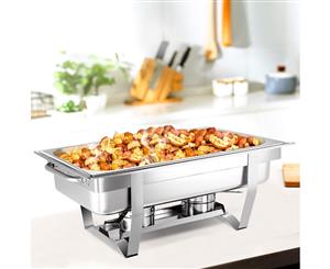 Emajin 9L Bain Marie Bow Chafing Dish Set Stainless Steel Food Buffet Warmer