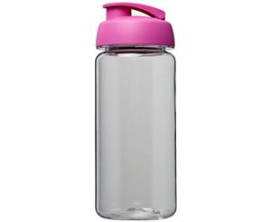 H2o Octave Tritan 600Ml Flip Lid Sport Bottle (Transparent/Pink) - PF2857