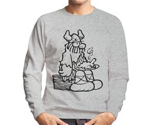 Hagar The Horrible Dinner Time Men's Sweatshirt - Heather Grey