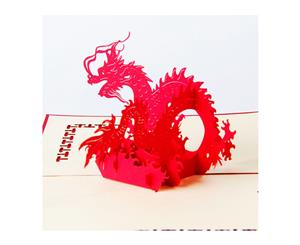 Handmade 3d Pop Up Dragon Greeting Card