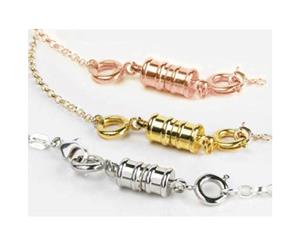 Intrigue Magnetic Necklace Clasp Replacements (Pack Of 3) (Silver/Gold/Rose Gold) - JW689