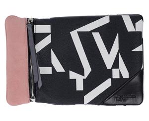 Jil Sander Navy Pattern Clutch - Black