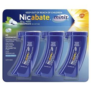 Nicabate Minis Quit Smoking Lozenge 1.5mg 60 pieces