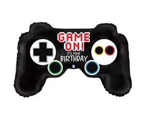 Oaktree 36 Inch Supershape Game Controller Birthday Foil Balloon (Black) - SG7660