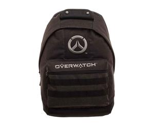 Overwatch Backpack Bag Logo Official Ps4 Xbox Gamer - Black